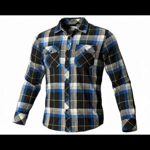DC Apparel Division Men Plaid Flannel Long Sleeve Shirt Sz Med